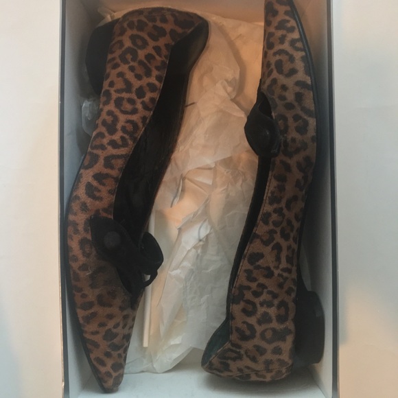 Browns brothers leopard print slip on size 38.5 - Picture 4 of 4